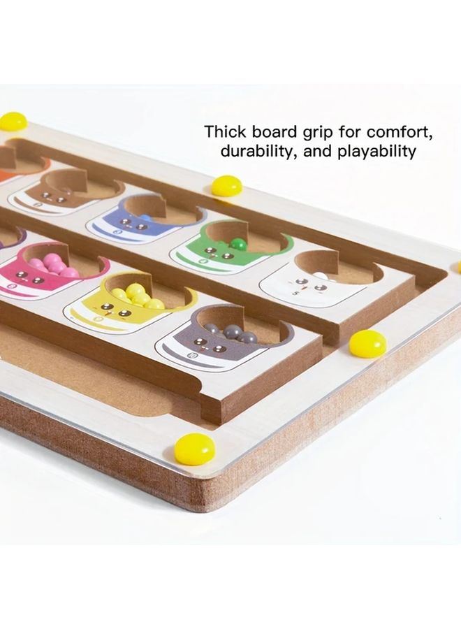 تصنيف الألوان متاهة أرقام خشبية ولون لوحة عد الألغاز مهارات حركية دقيقة لعبة - Image 3